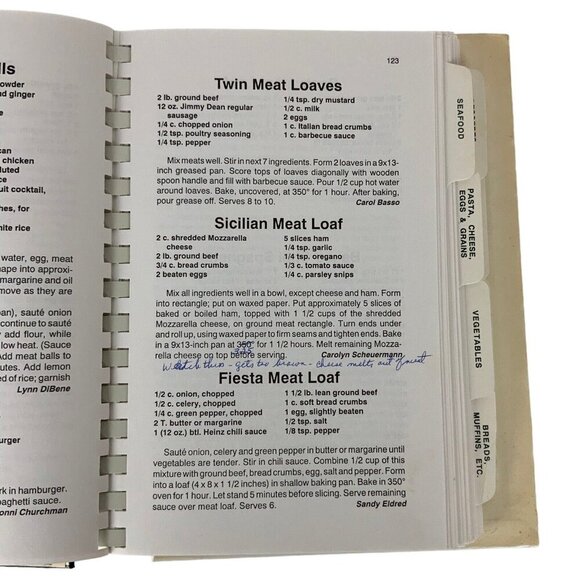 Harvest Gifts 1995 Spiral Bound Cookbook Saint Ann Catholic Church Coppell Texas - Picture 9 of 16